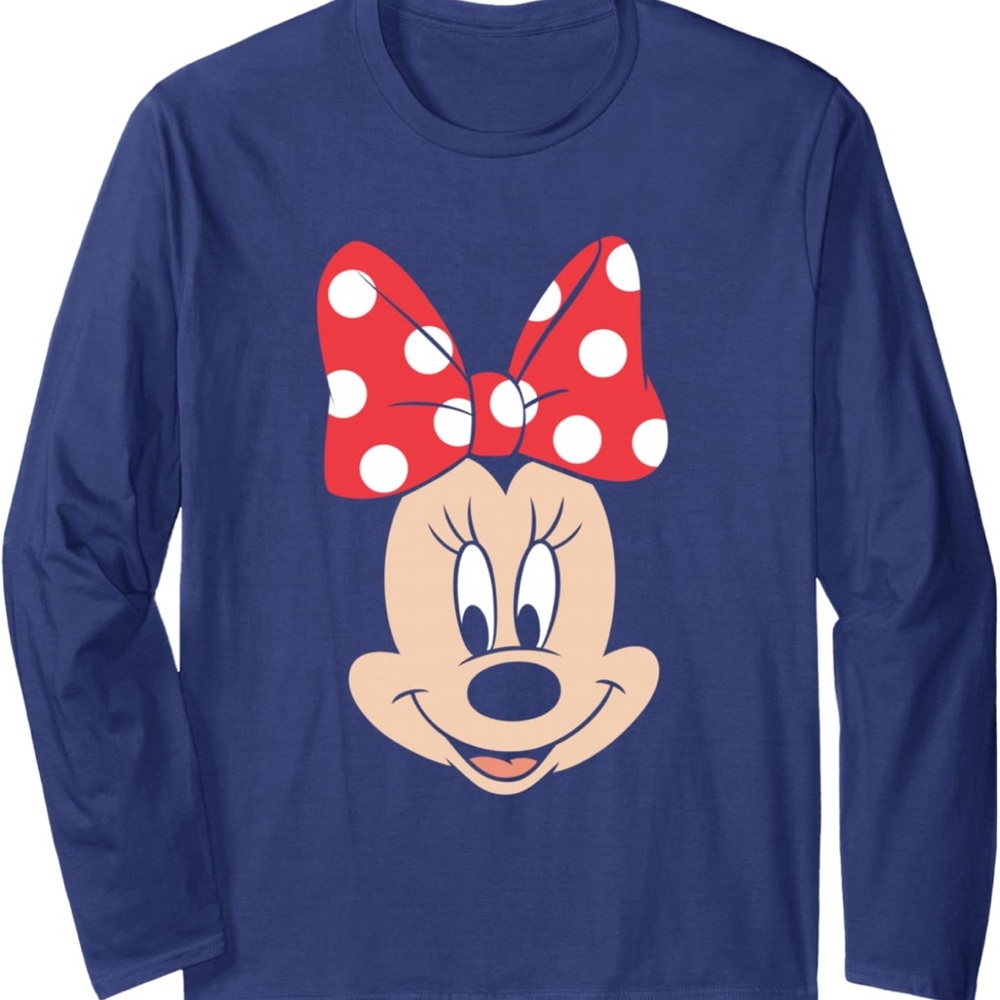 Disney Minnie Mouse Navy Blue Long Sleeve Shirt